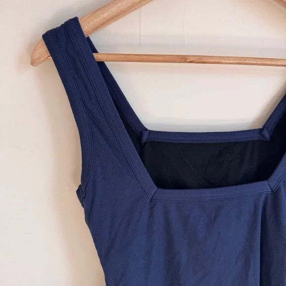 OGL Navy Blue Square Open Back Brami Tank Top Womens Size S - Picture 10 of 16